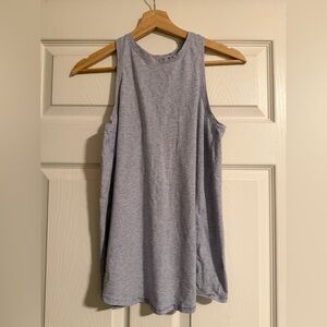 Lululemon All Tied Up Blue Gray Tank Top